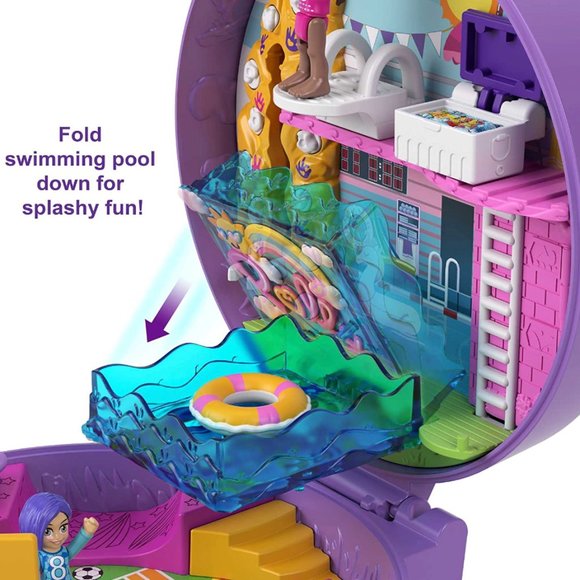 Polly Pocket | Soccer Squad w/2 Micro Dolls & Accessories, Surprise Reveals - Picture 4 of 9